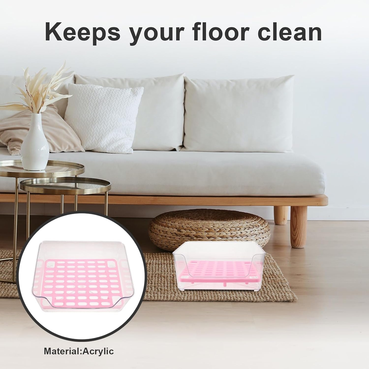 minkissy-pet-litter-box-medium-pink-acrylic-anti-splash-kitten-litter-pan-potty-elevated-cat-toilet-for-indoor-housebreaking