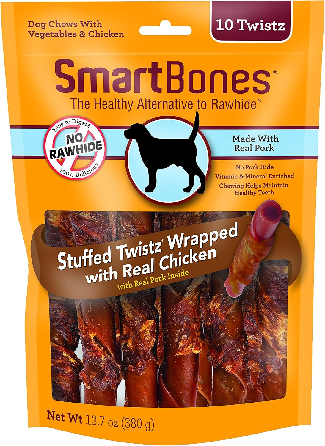 smartbones-twists-wrapped-with-chicken-made-with-real-water-buffalo-30-count-rawhide-free-chews-for-dogs-7-40-ounce-pack-of-1