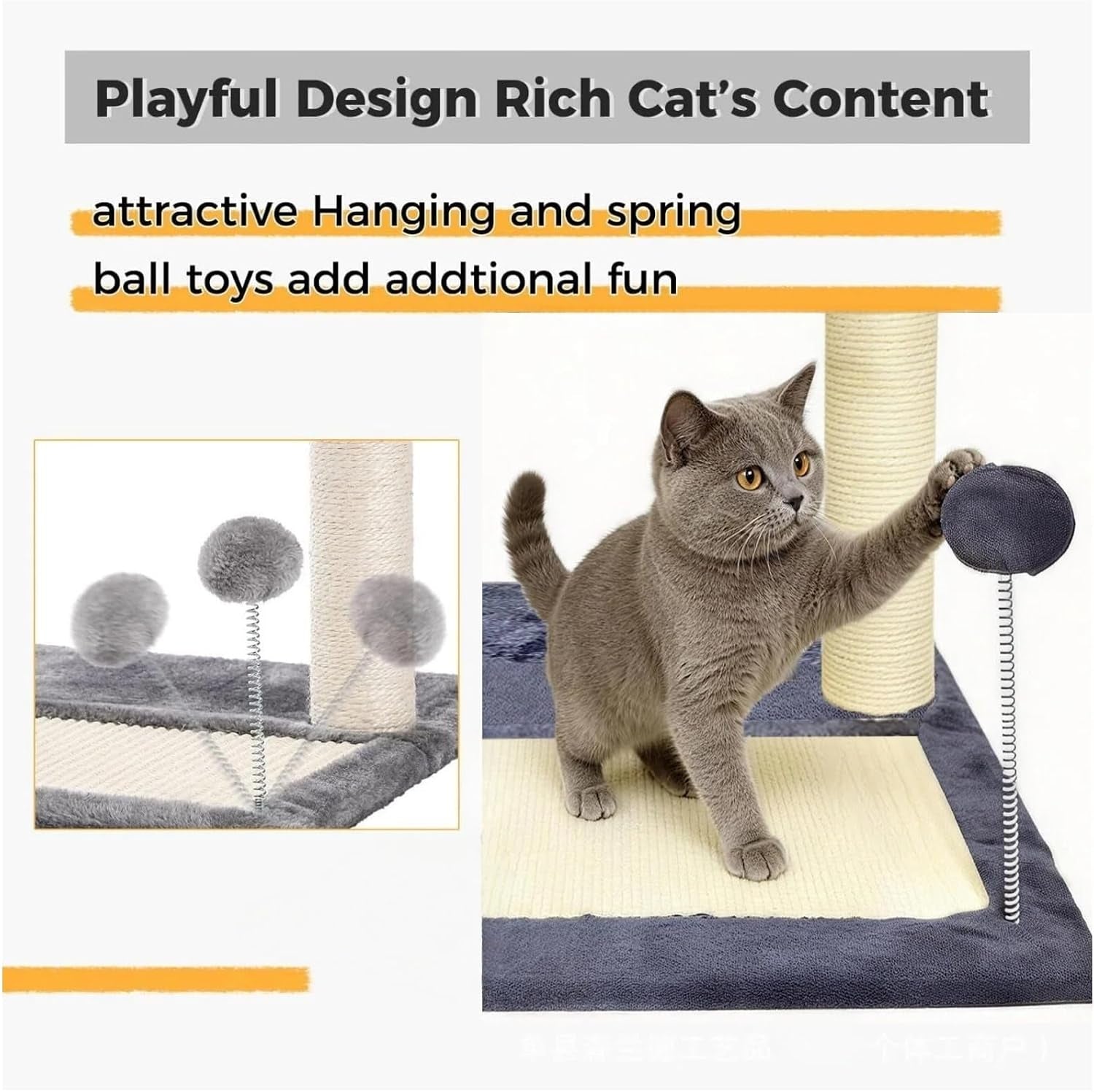 cat-scratching-post-19-69-h50cm-cat-tree-with-cat-bed-scratching-posts-for-indoor-cats-with-two-plush-balls-toy-small-cat-tree-for-kittens-cats-playing-and-relaxing-20-in-grey-cat-tree
