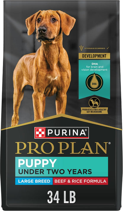 Purina Pro Plan Large Breed Dry Puppy Food, Chicken and Rice Formula - 34 Lb. Bag15