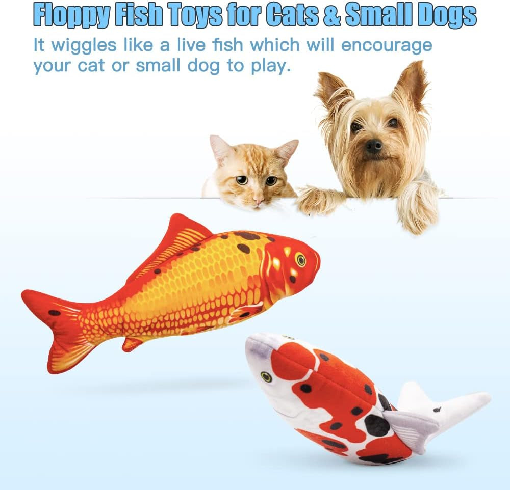 tooge-2-pack-9-floppy-fish-cat-toys-with-silvervine-and-catnip-for-indoor-cats-for-small-dogs-interactive-automatic-flopping-fish-cat-kicker-toys-for-cats-puppy-small-dog