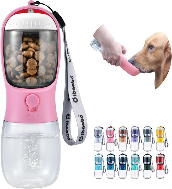 Cibaabo Dog Water Bottle Portable with Food Container & Filter for Travel | Feeding & Hydration | Travel Water Bowl | Portable Pet Dispenser | Dog Gifts | Puppy Essentials | for Hiking Camping Beach26