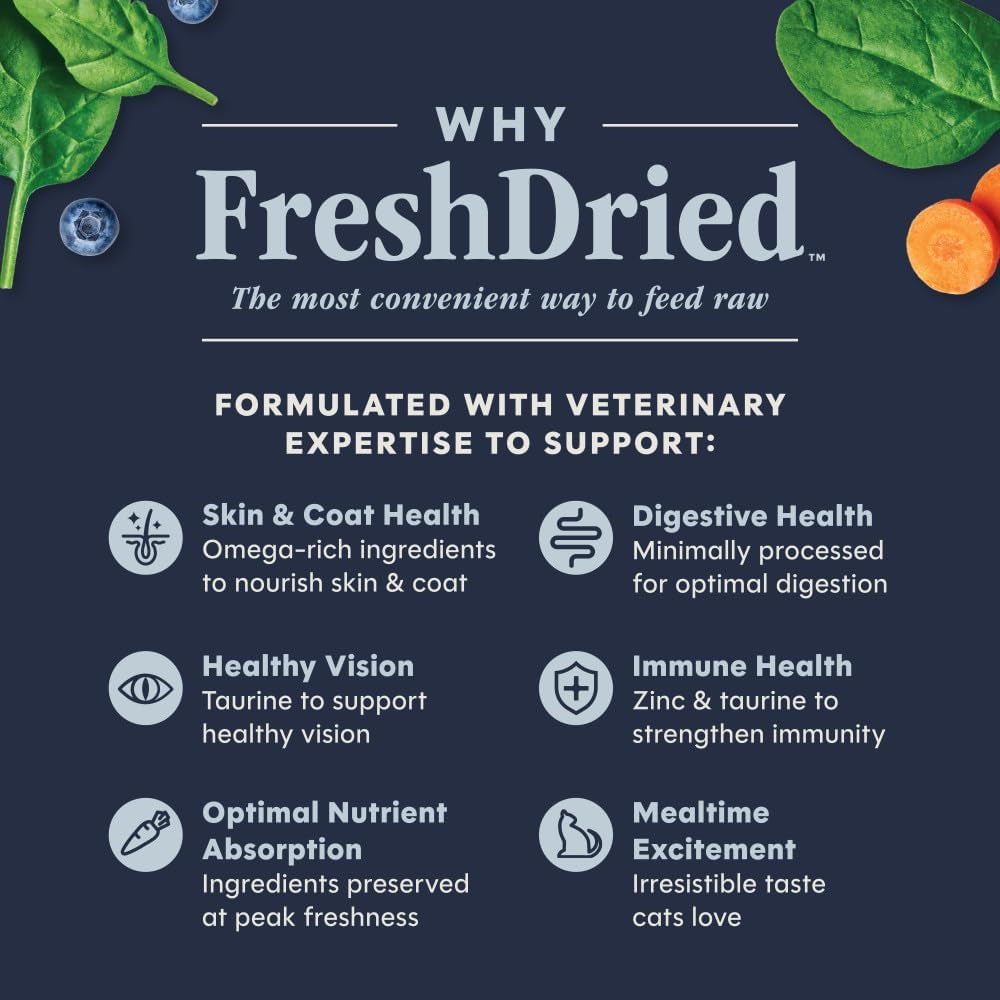 instinct-freeze-dried-raw-meals-natural-cat-food-chicken-9-5-oz-bag-freshdried-raw-93-meat-organs-7-non-gmo-vegetables-fruits-other-wholesome-ingredients-supports-overall-vitality