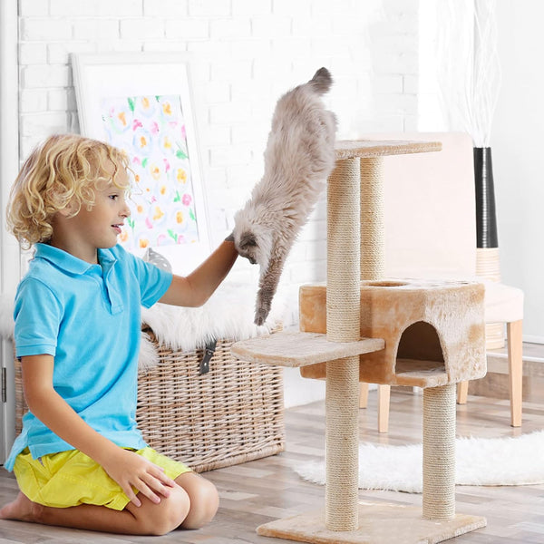 4 PCS M8 Cat Scratching Post Replacement, 15.7 X 3.1 Inch Sisal Pole Cat Tree Replacement Post with Screws, Refill Scratcher Posts for Indoor Kitten Tree Tower Spare Cat Furniture Protector7