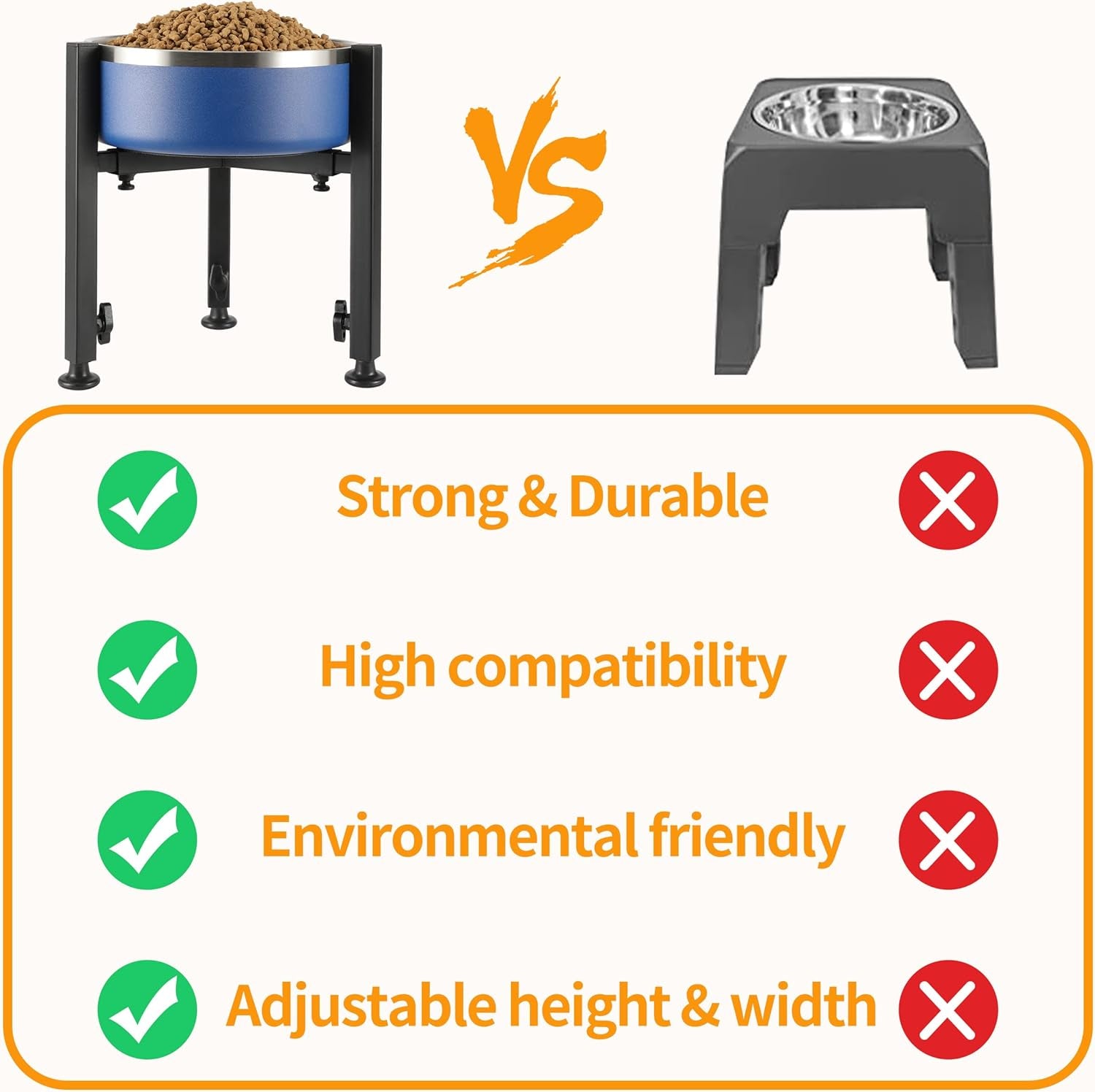 proerr-single-dog-bowl-stand-tall-dog-food-stand-adjustable-wide-7-11-heights-14-5-metal-elevated-pet-bowl-holder-raised-water-feeder-for-medium-large-dogbowl-not-included