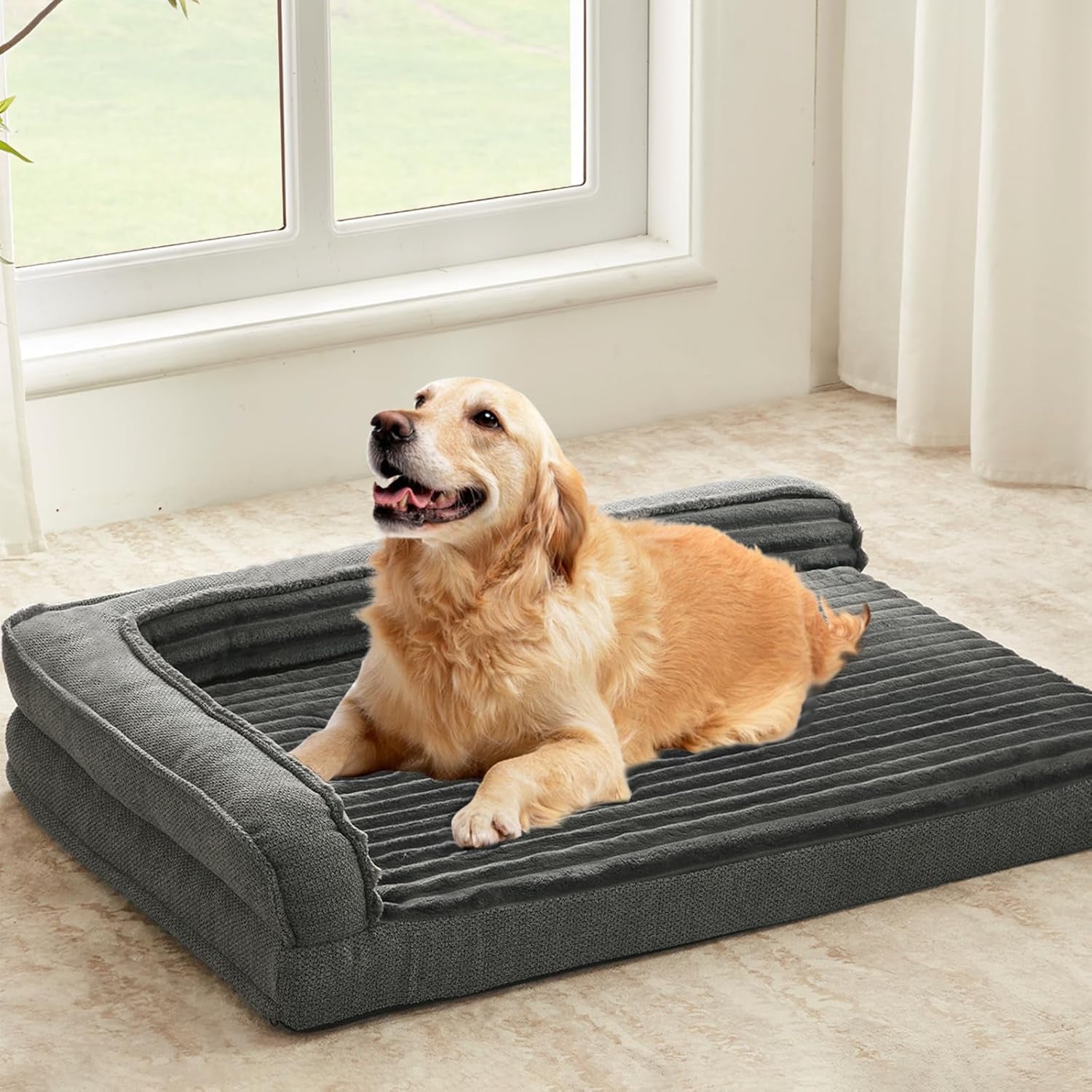 windracing-orthopedic-dog-beds-for-medium-dogs-waterproof-egg-foam-dog-sofa-bed-with-l-bolster-sides-washable-medium-pet-bed-with-removable-cover-non-slip-bottom-36-x-23-inch-gray
