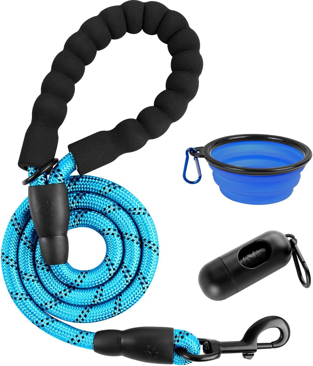 barkbay-dog-leashes-for-large-dogs-heavy-duty-dog-leash-4-5-6-ft-with-comfortable-padded-handle-and-highly-reflective-threads-for-medium-large-dogs-walking-training-running-5ft-1-2-pink
