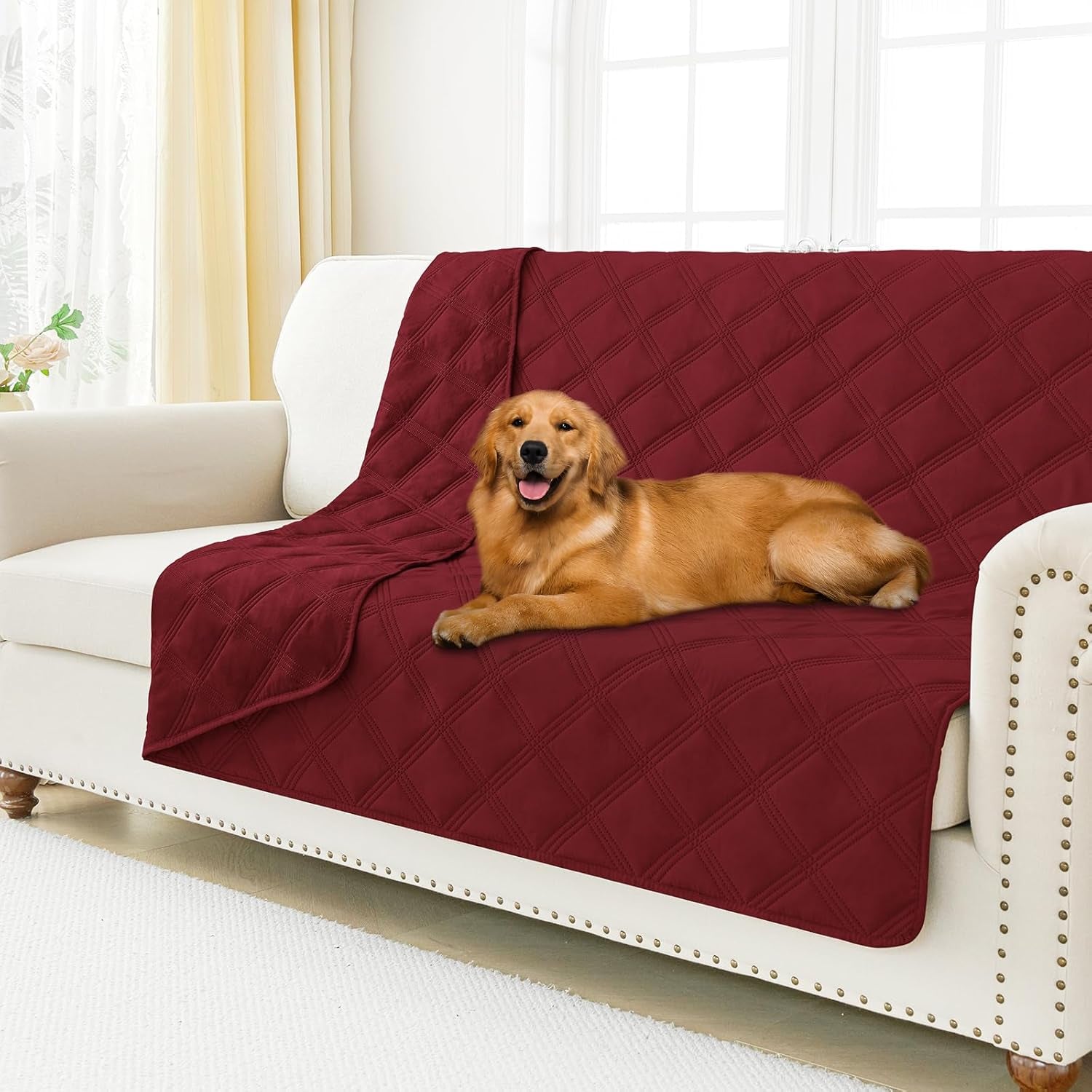 smiry-waterproof-dog-bed-cover-blanket-reversible-pet-blanket-soft-reversible-washable-leakproof-cats-dogs-couch-cover-for-sofa-couch-furniture-30x70-inch