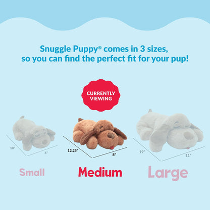 Snuggle Puppy Original Heartbeat Puppy Toy with Real-Feel Pulse & Heat Pack, Calming Sleep Aid for Puppy Anxiety, Crate Training, First Nights & New Puppy Transition - Biscuit8