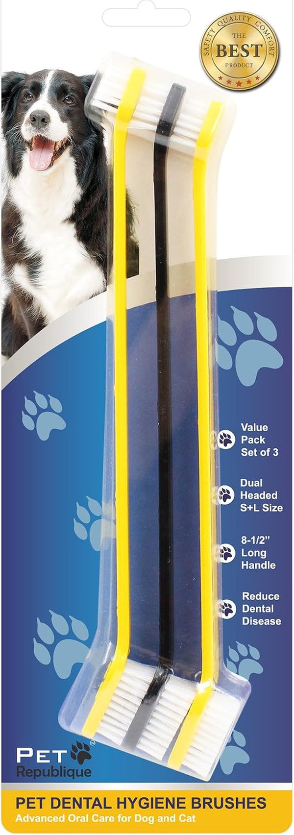 Pet Republique Dog Toothbrush Set of 6 – Dual Headed Dental Hygiene Brushes for Small to Large Dogs, Cats, and Most Pets2