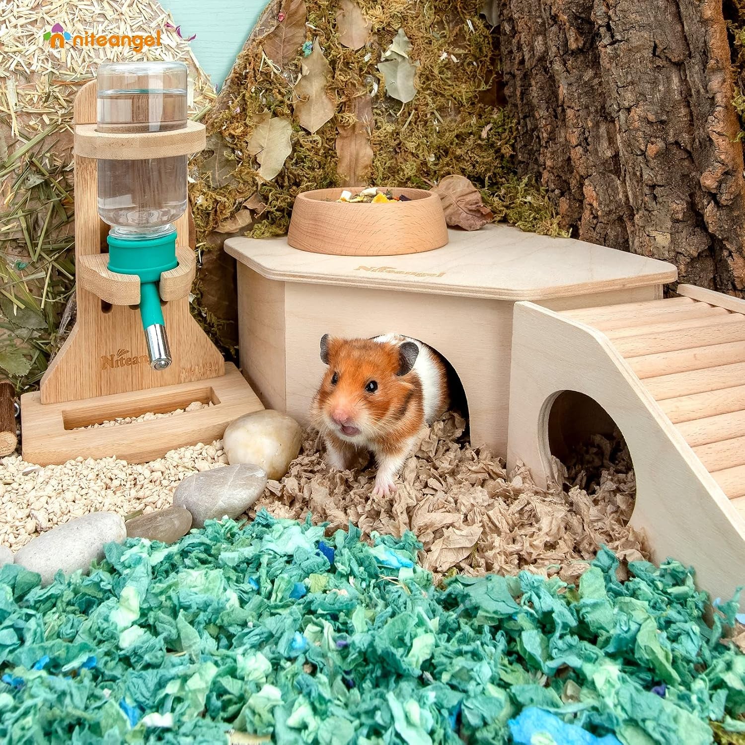 niteangel-birch-chamber-maze-hamster-hideout-small-pets-woodland-house-habitats-decor-for-hamster-mice-gerbils-mouse