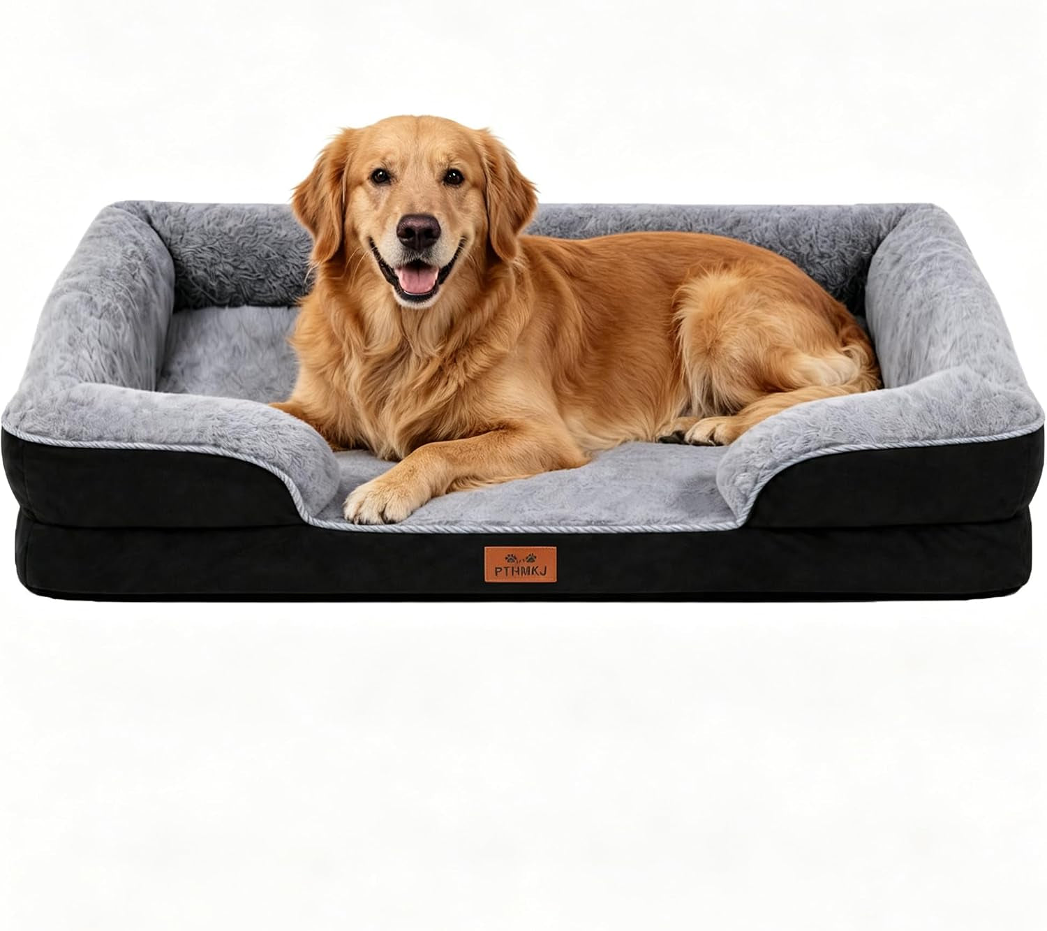 orthopedic-dog-bed-for-medium-dogs-gel-memory-foam-pet-bed-with-waterproof-washable-cover-contoured-bolster-design-for-dogs-cats-grey-30-0-l-x-20-0-w-x-6-3-th