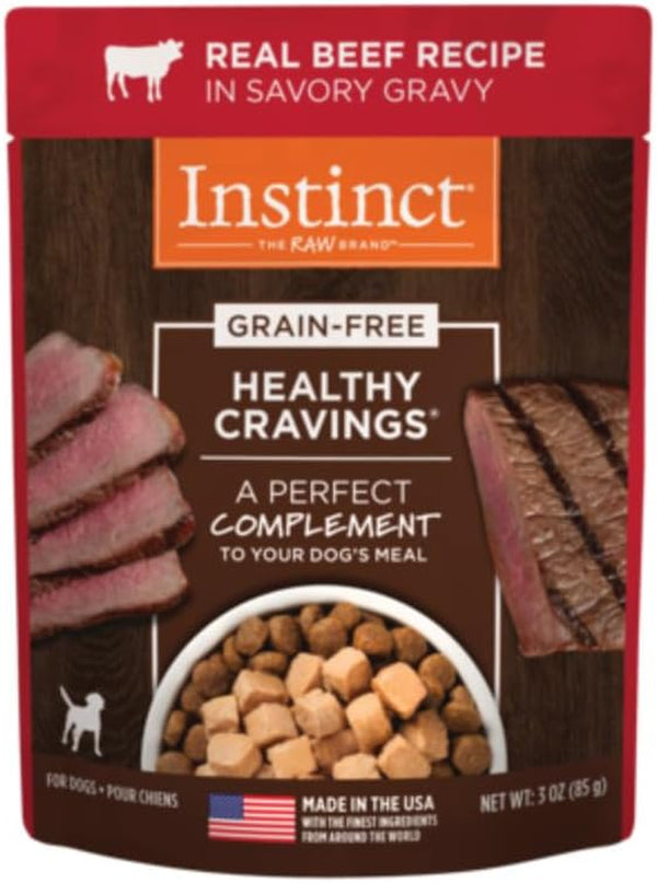Instinct Healthy Cravings Grain Free Recipe Variety Pack Natural Wet Dog Food Topper by Nature'S Variety, 3 Oz. Pouches (Pack of 12)9