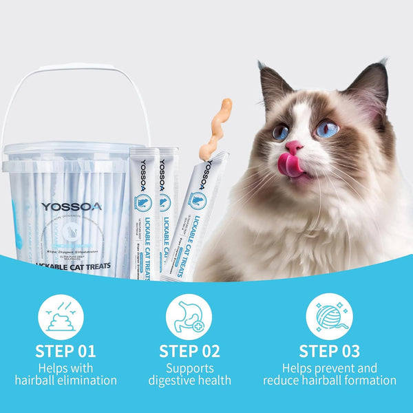 100Tubes Cat Treat Lickable, Omega-3 Fish Oil for Skin and Coat Health Squeezable Creamy Purée Cat Treat Real Chicken Puree Lickables Bulk Wet Squeeze Treats for Kittens Healthy Grain-Free7