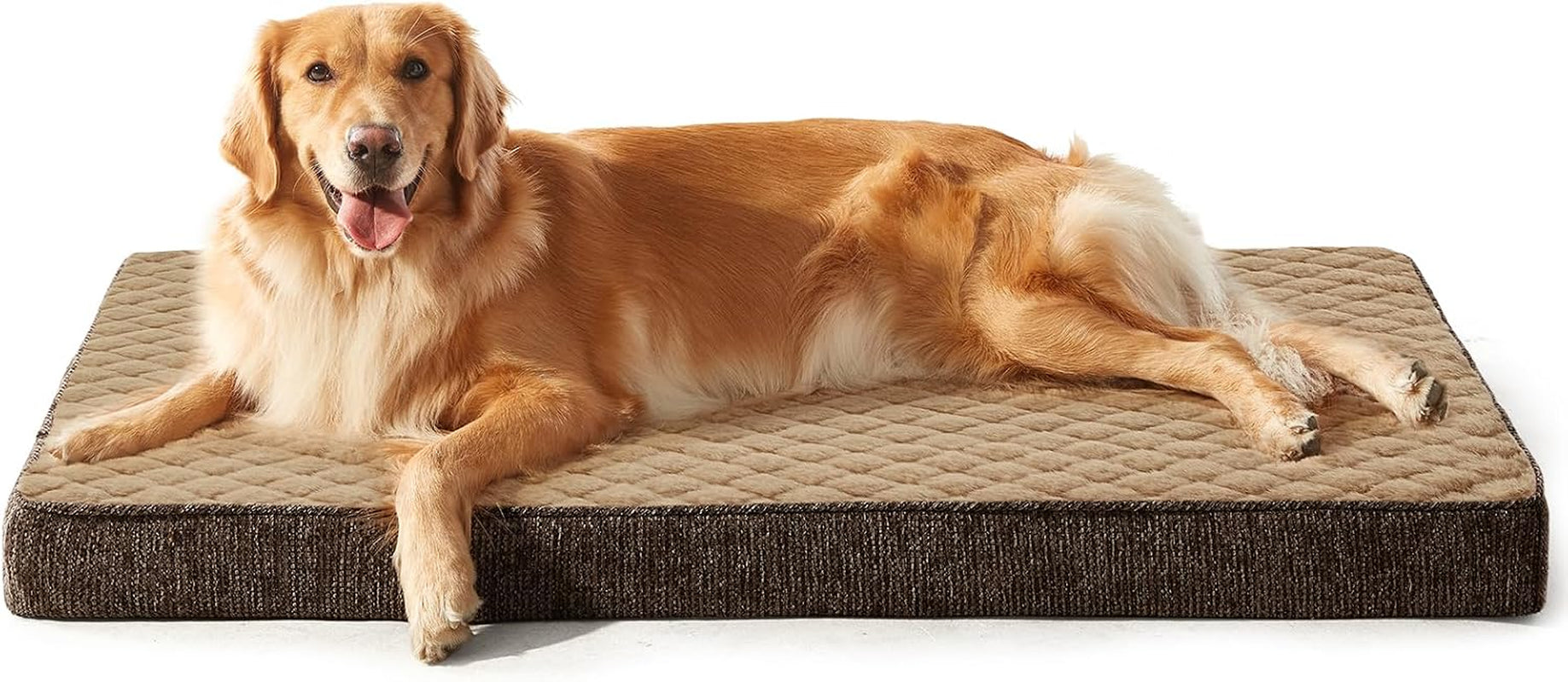 joejoy-orthopedic-xl-dog-bed-for-large-dogs-waterproof-dog-bed-for-crate-with-washable-removable-cover-extra-thick-egg-crate-memory-foam-pet-beds-grey-41x27