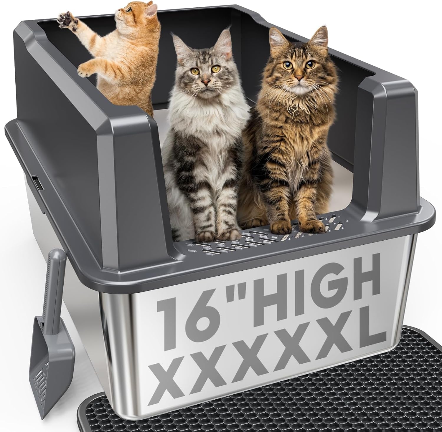 extra-large-xxl-stainless-steel-cat-litter-box-with-lid-26-l-x-18-w-x-12-h-metal-litter-box-with-hight-sides-for-big-cats-multiple-cats-never-absorbs-odors-anti-urine-leakage-easy-cleaning