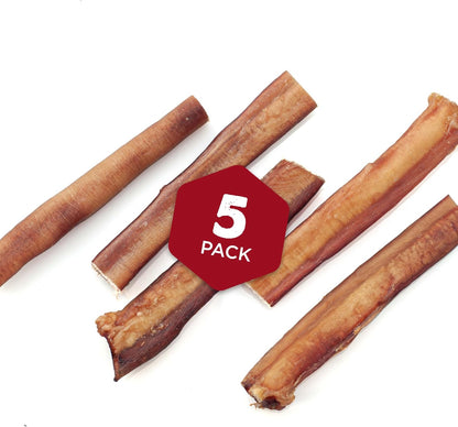Best Bully Sticks Thick Bully Sticks Dog Chews, 6", 5 Count | 100% Grass-Fed Beef, Single Ingredient Natural Dog Chews, Easily Digestible, Long Lasting, Rawhide-Free, Grain-Free2