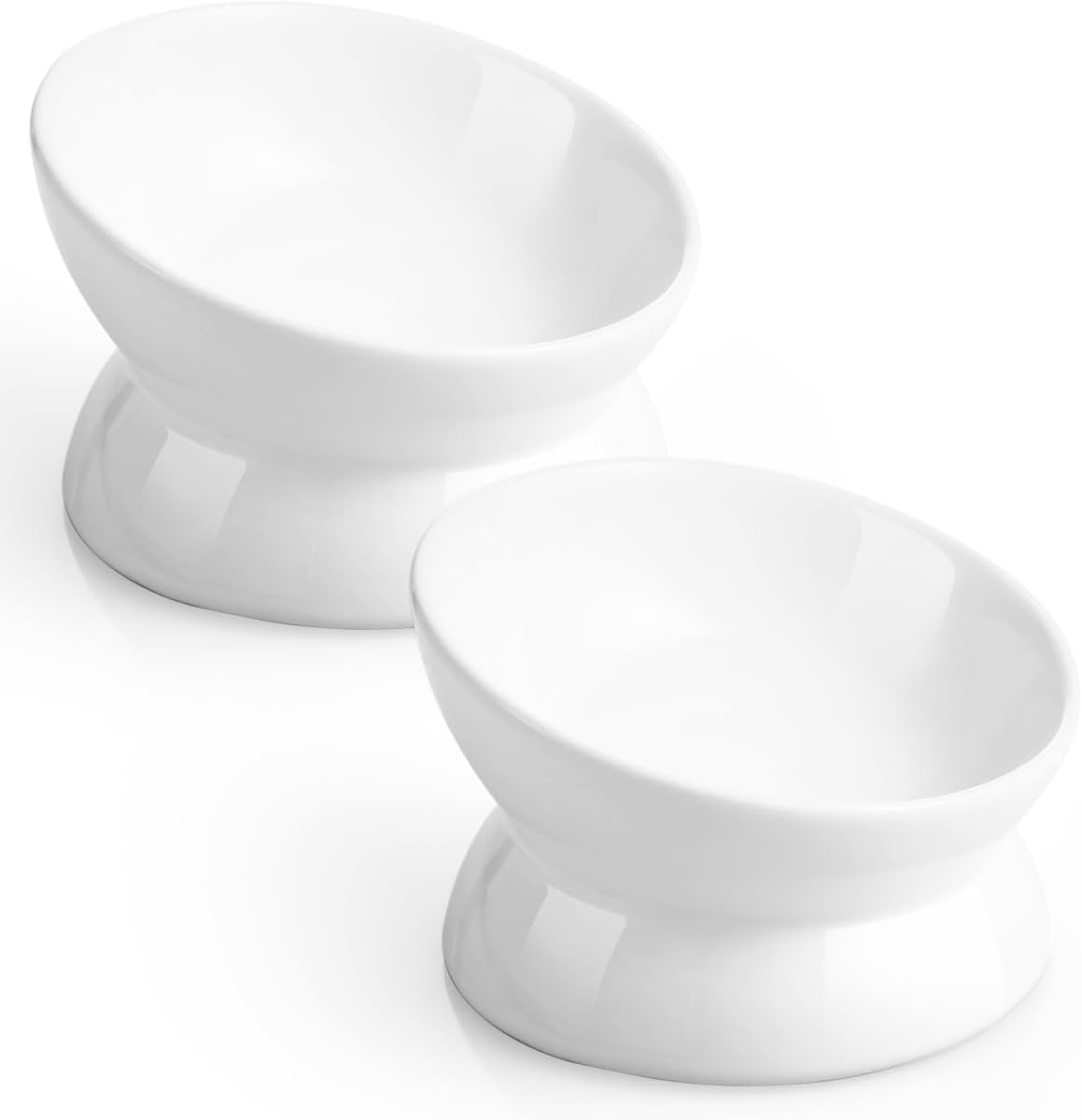 loejan-elevated-cat-food-bowl-5-oz-ceramic-raised-and-tilted-water-bowl-anti-vomiting-and-protect-pets-spines-dishes-for-small-dog-fat-faced-cat-kitten-white-1-pack