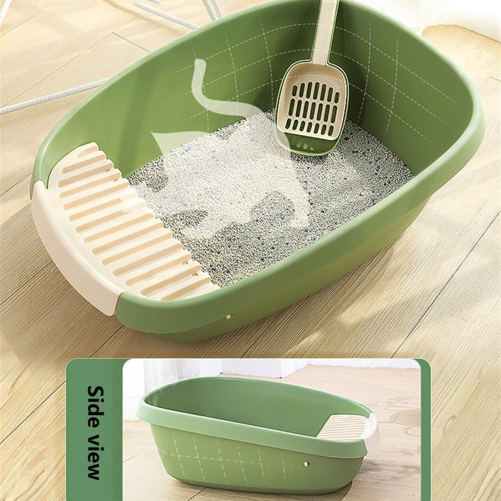 pet-supplies-enclosed-cat-litter-box-for-large-cats-high-sided-xl-with-scoopgreen-medium