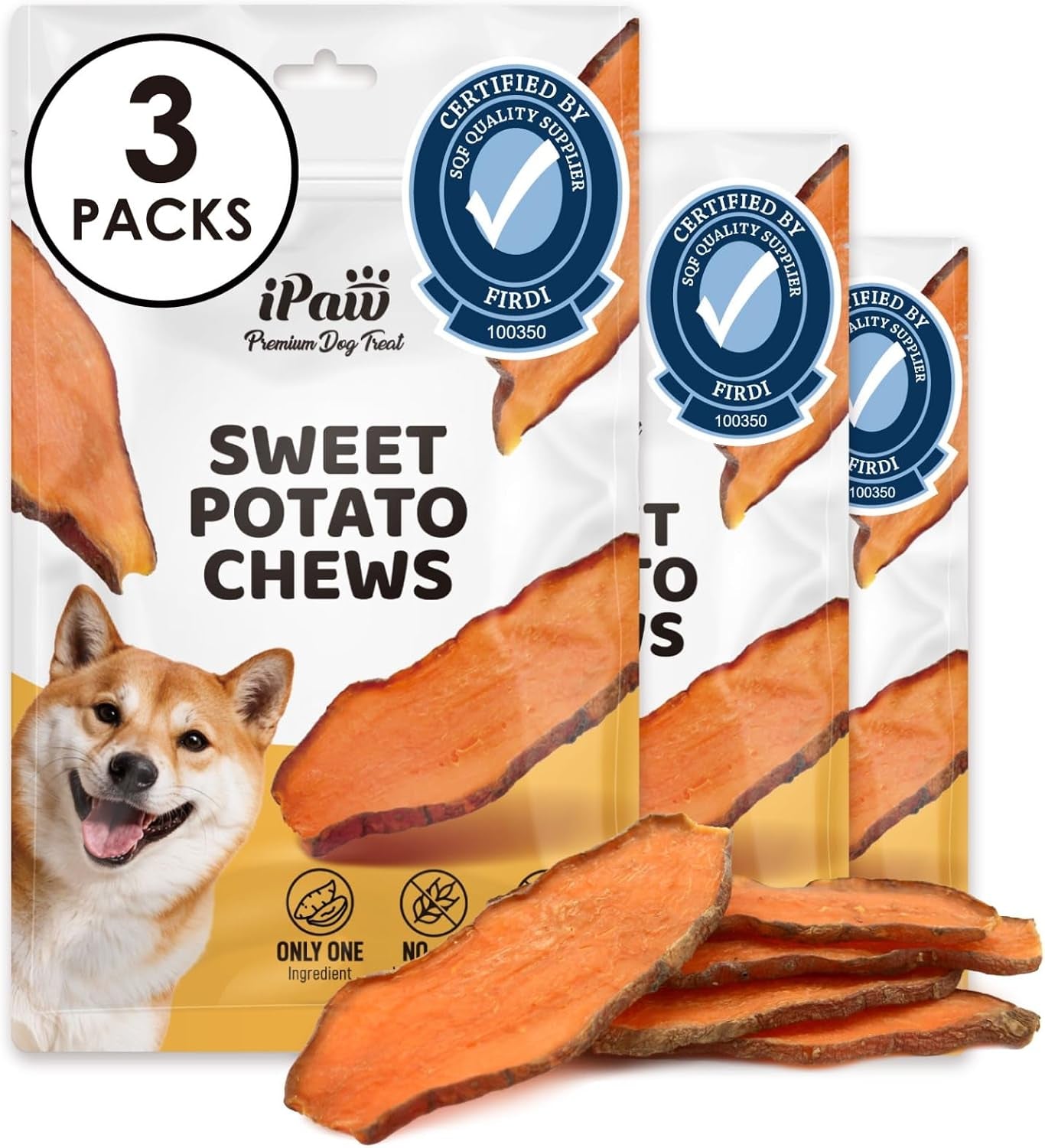 ipaw-sweet-potato-dog-treats-sqf-certified-production-process-dog-chew-human-grade-single-ingredient-rawhide-alternative-dog-treats-for-vegetarian-hypoallergenic-easy-to-digest