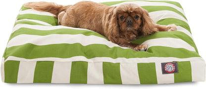 Majestic Pet Stripes Rectangle Medium Dog Bed Washable – Non Slip Comfy Pet Bed – Dog Crate Bed with Removable Washable Cover – Dog Kennel Bed for Sleeping, Polyester Fiber, Medium, Black30