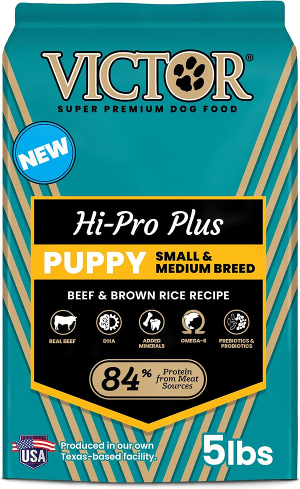 VICTOR Super Premium Dog Food – Hi-Pro plus Dry Kibble – High Protein Dog Food with 30% Protein – Beef, Chicken, Pork, Fish Meals, Gluten Free - for High Energy and Active Dogs & Puppies, 40Lbs20