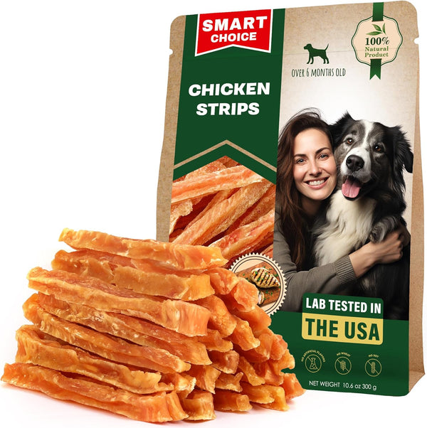 Beloved Pets Dog Chicken Treats Jerky Strips 10.6 Oz - Human Grade Meat Sticks - Natural Pet Dried Snacks Rawhide - Free - Long Lasting Chews for Large & Small Dogs1