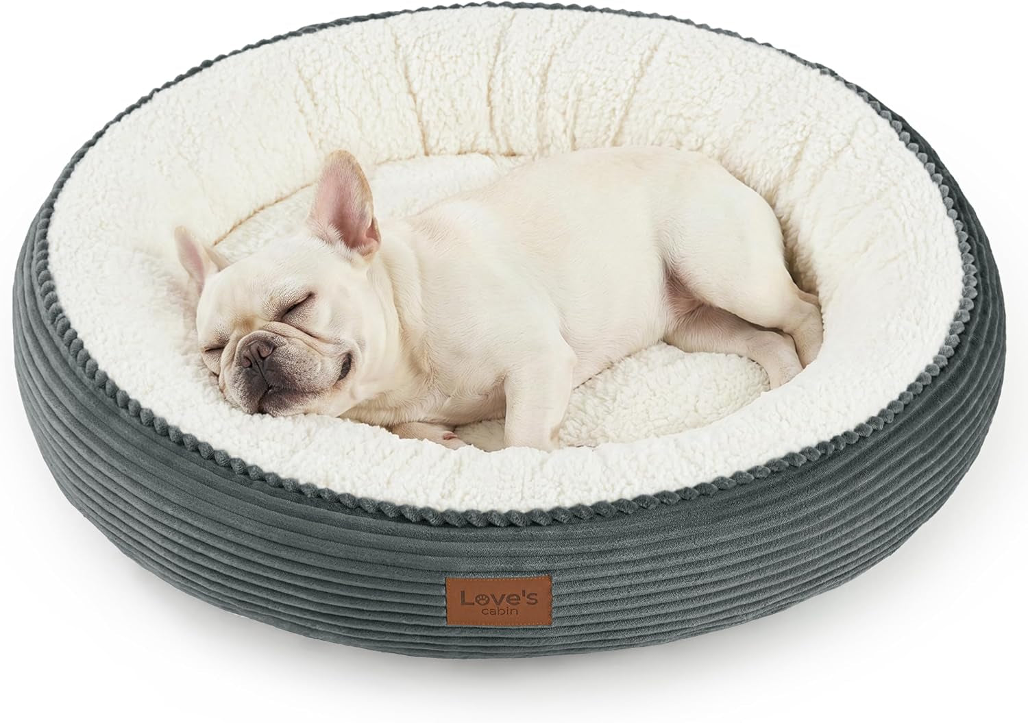loves-cabin-round-donut-cat-and-dog-cushion-bed-20in-bed-for-cats-or-small-dogs-anti-slip-water-resistant-bottom-super-soft-durable-fabric-pet-beds-washable-luxury-cat-dog-bed-gray