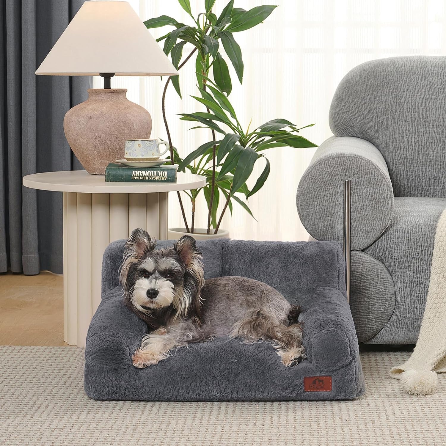 hollypet-small-dog-large-cat-bed-puppy-couch-beds-for-pets-up-to-25-lbs-fluffy-dog-cat-couch-plush-soft-warming-pets-beds-with-machine-washable-cover-and-non-slip-bottom