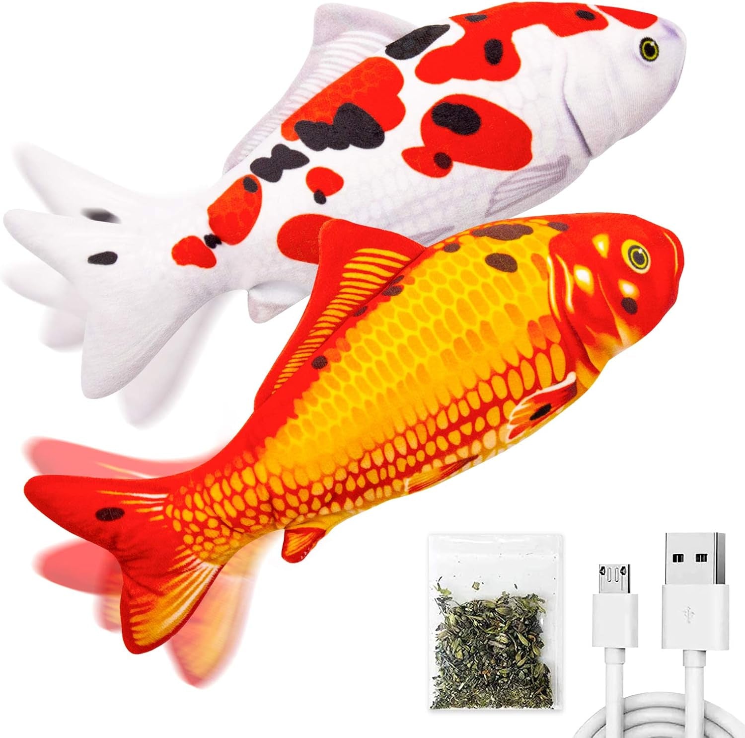 tooge-2-pack-9-floppy-fish-cat-toys-with-silvervine-and-catnip-for-indoor-cats-for-small-dogs-interactive-automatic-flopping-fish-cat-kicker-toys-for-cats-puppy-small-dog