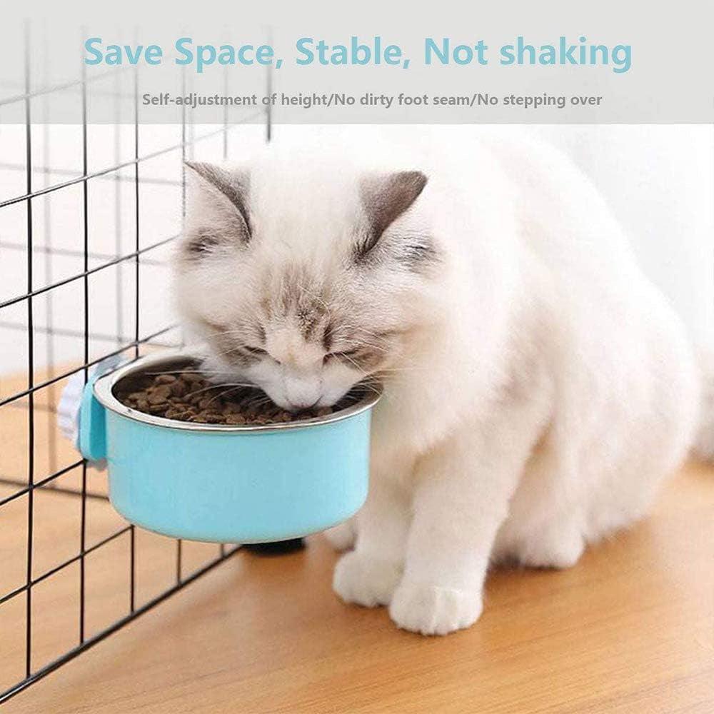 stainless-steel-removable-pet-food-bowl-anti-overturn-water-feeder-container-suitable-for-small-dog-cat-rabbit-2-set-of-crate-bowls-easy-to-install-and-clean