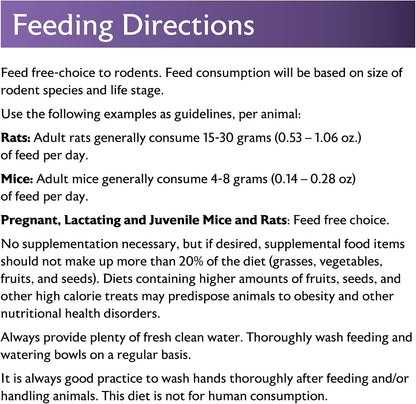 Mazuri Rodent Breeder 6F Diet | Rat Food and Mouse Food (40 LB)6