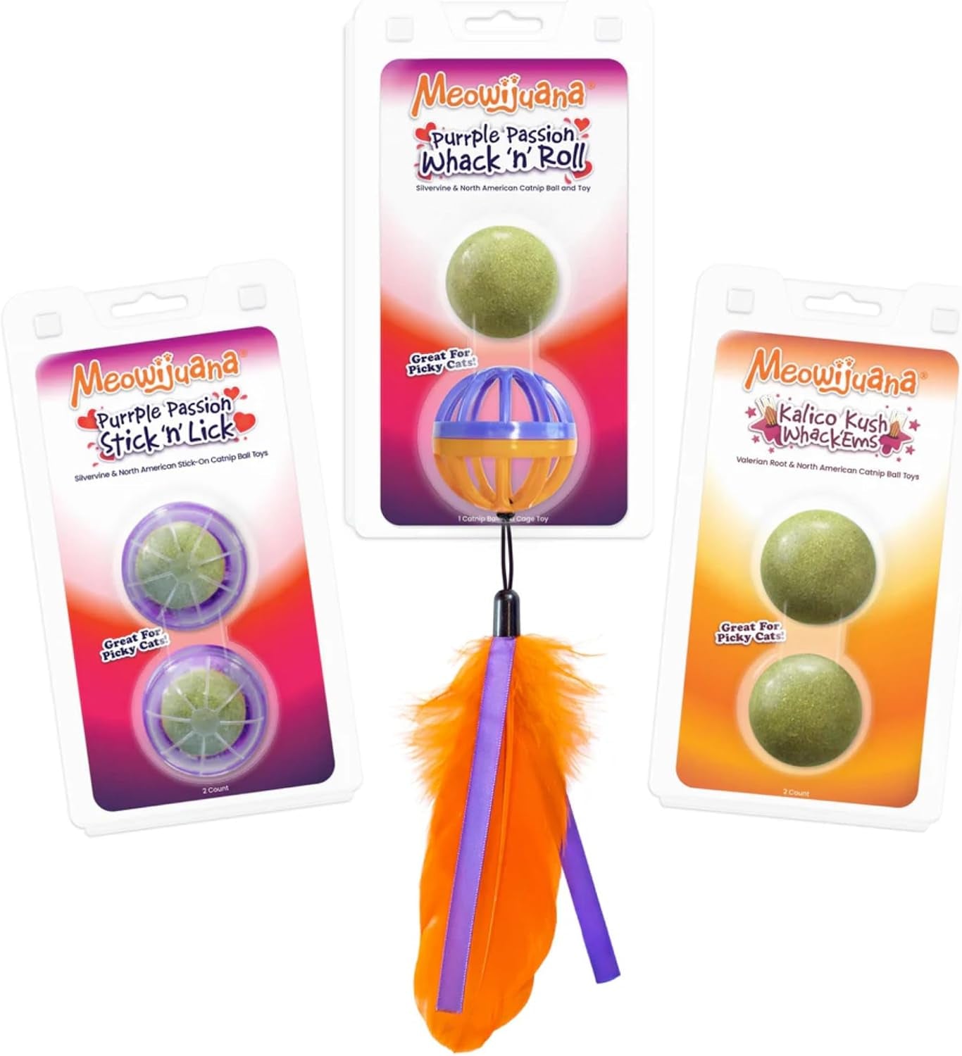 meowijuana-stick-n-lick-catnip-balls-2-pack-purrple-passion-stickable-catnip-valerian-root-balls-for-cats-2-pack-calming-enrichment-for-anxious-cats-organic-north-american-grown