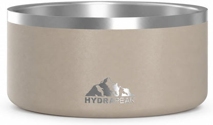 Hydrapeak Dog Bowl; Non Slip Stainless Steel; Water and Food Dish; Large Sized and Small Dogs; 32Oz 64Oz; Multiple Sizes; 4 Cup | White9
