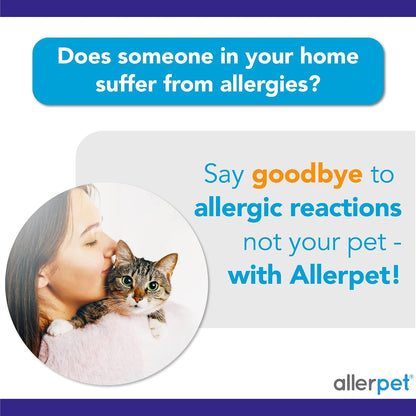 Allerpet Cat Dander Remover, Aloe-Free Pet Allergy Relief Made in USA 12 Oz6