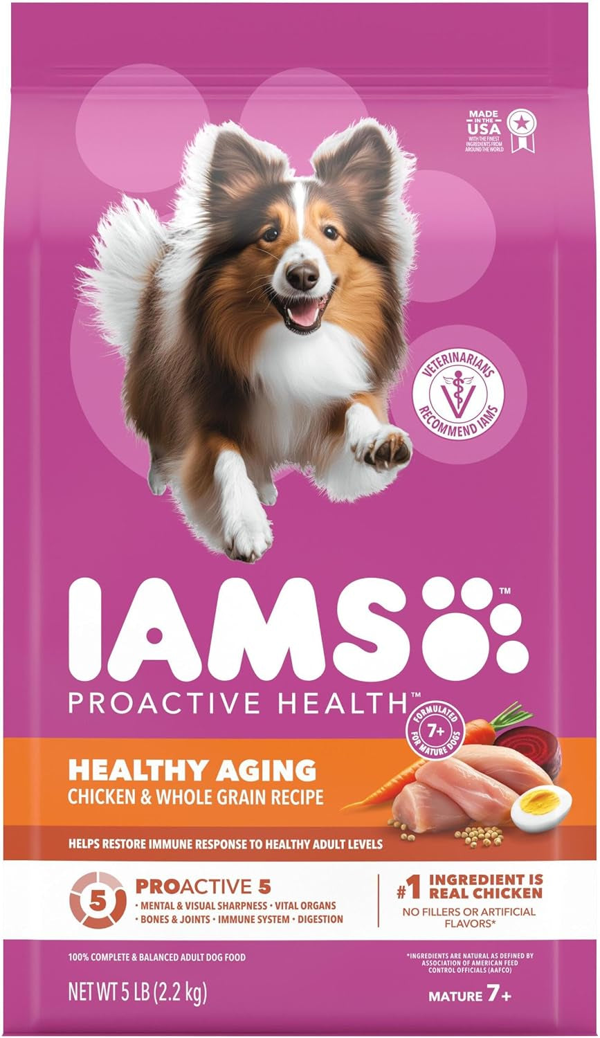 iams-proactive-health-healthy-aging-dry-dog-food-chicken-29-1-lb-veterinarian-recommended-dha-gold-for-mental-visual-sharpness-vitamin-e-beta-carotene-real-chicken-1-ingredient