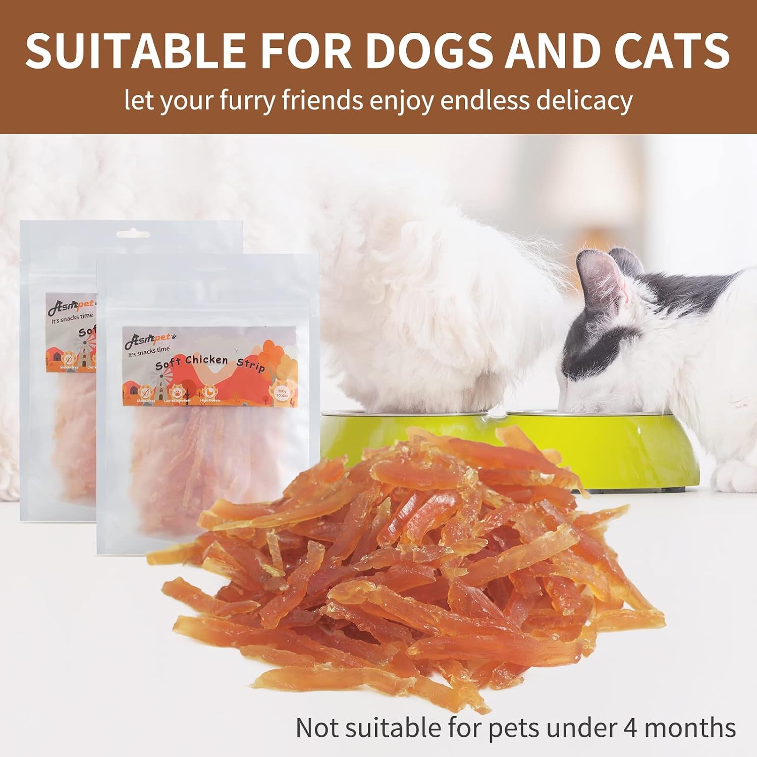 dog-and-cat-treats-chicken-strips-grain-free-soft-chewy-10-6-oz-training-rewards-for-small-medium-large-dogs