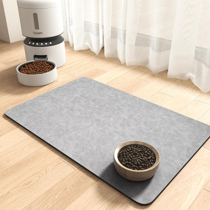 Montvoo-Absorbent Pet Feeding Mat-No Stains Pet Mat for Food and Water Bowl-Quick Dry Cat & Dog Food Mat Water Dispenser Mat-Pet Supplies Mat-Dog Water Bowl Mat for Messy Drinker,（Brown,16"X24"）18