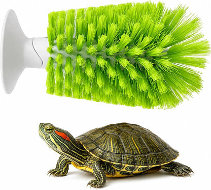 Turtle Scrub Brush, Turtle Scratches Back Brush Turtle Shell Clean Brush with Suction Cup Turtle Exfoliate Brush Tank Tortoise Brush for Remove Turtle Shell Scutes Mud Dirt1