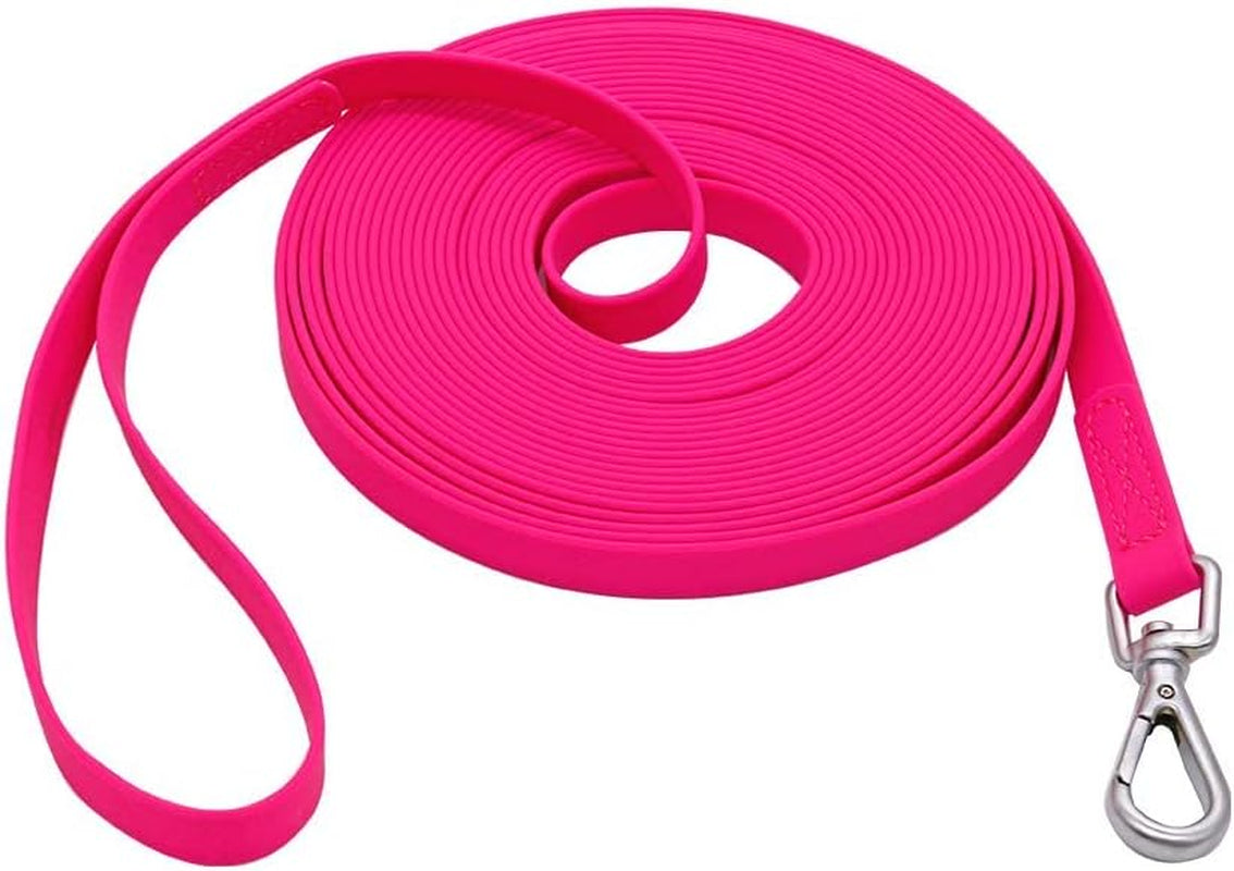 waterproof-dog-training-leash-50ft-30ft-15ft-10ft-5ft-heavy-duty-recall-long-lead-for-large-medium-small-dogs-30ft-orange