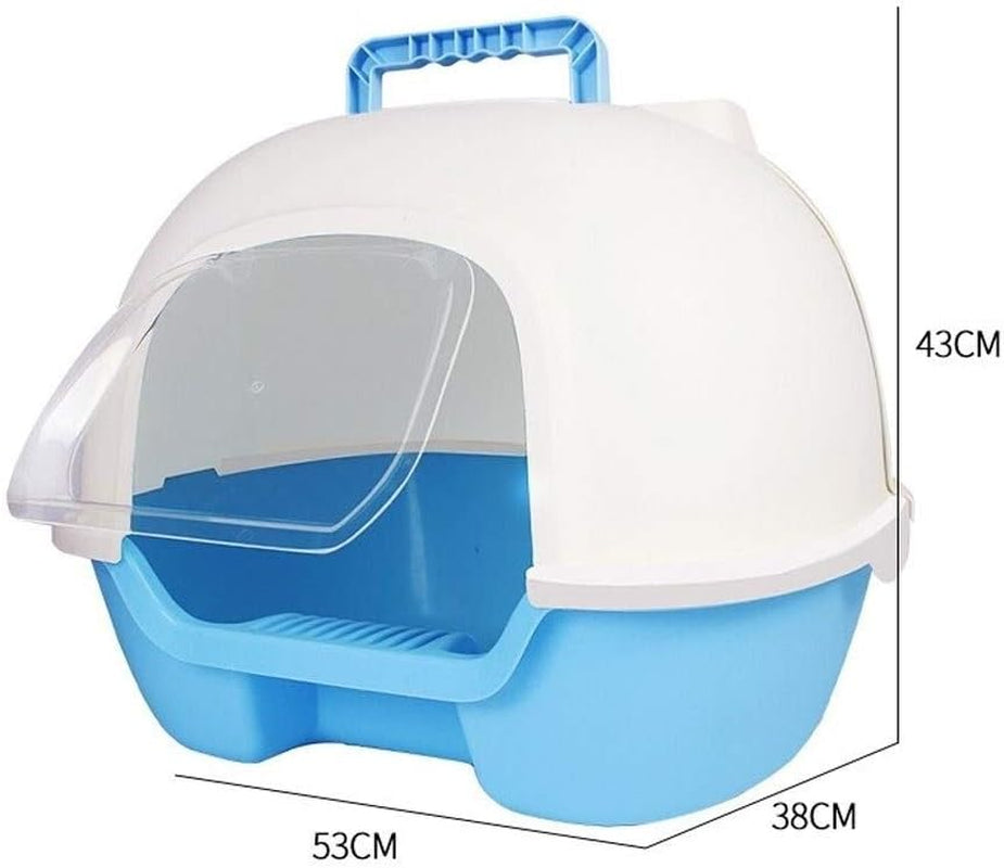 dog-potty-training-toilet-cat-litter-basin-fully-enclosed-large-toilet-closed-pet-supplies-coffee-color-double-door-spacebrown
