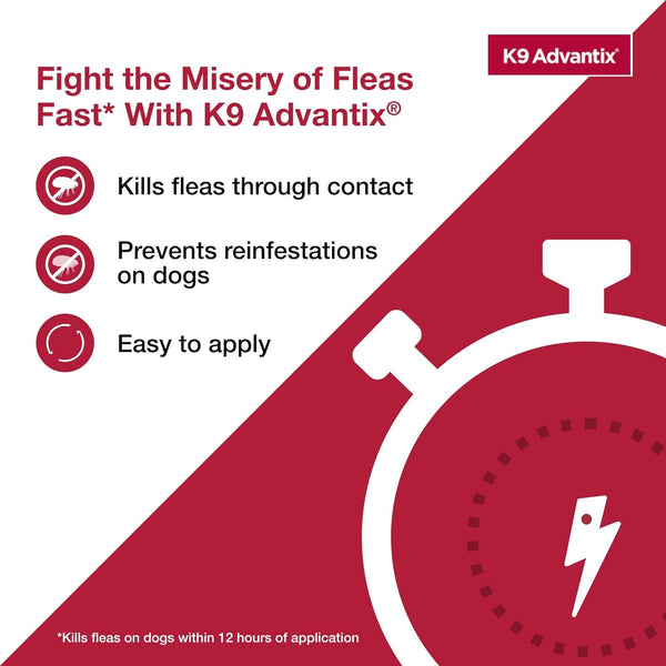 K9 Advantix Flea, Tick & Mosquito Prevention for Dogs 11-20 Lbs. | Flea Drops for Medium Dogs | Apply Monthly | 2 Treatments4