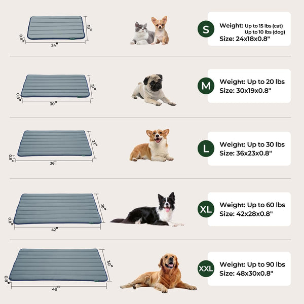 BALANCE Dog Crate Pad, Dog Foam Crate Mat Kennel Pad, Washable Water-Resistant Pet Bed Flat Dogs Cage Mat for Small Dogs9