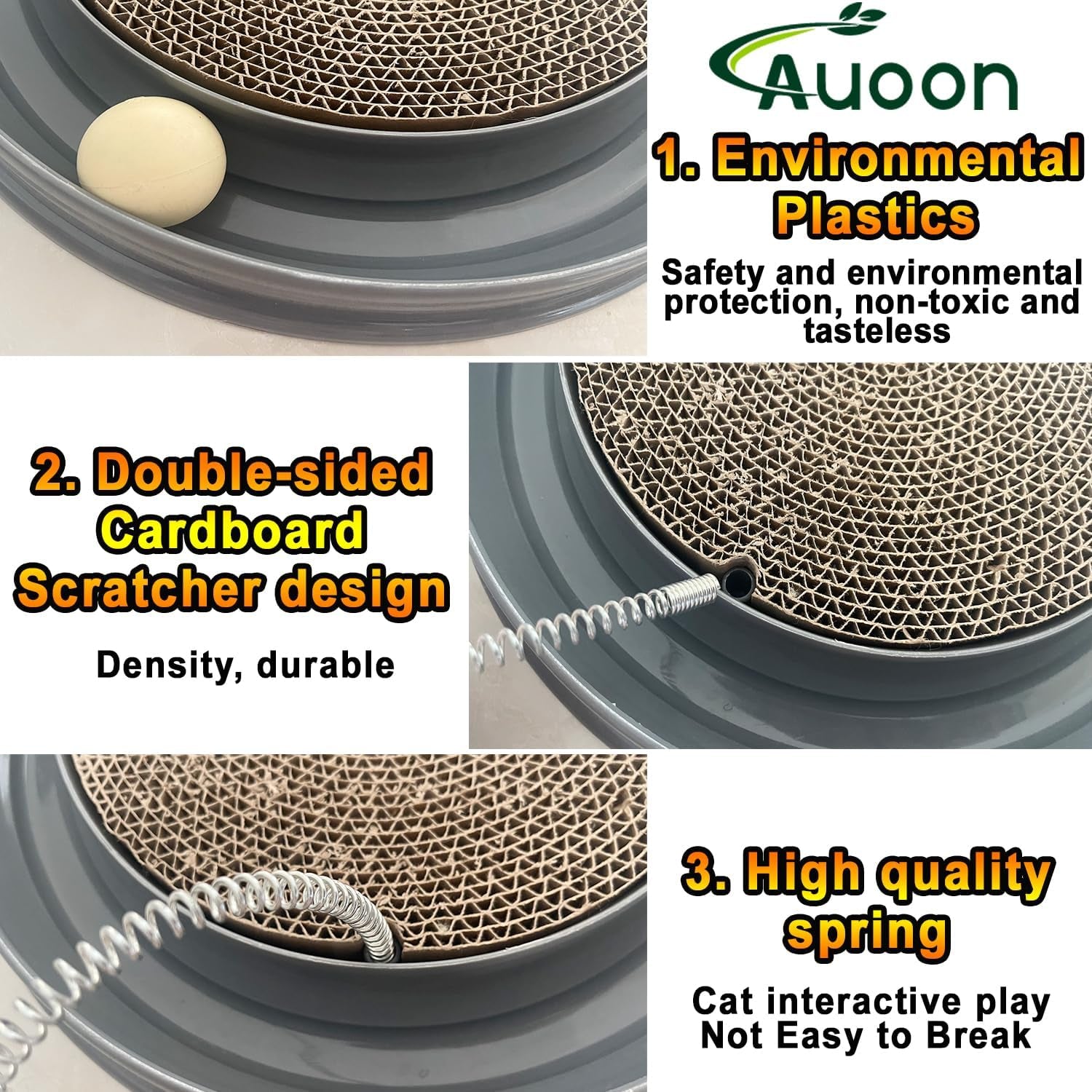 auoon-cat-scratcher-toy-with-ball-track-for-indoor-cats-and-kittens-gray-3-in-1-interactive-cat-toy-cat-scratch-pad-with-cat-ball-toy-and-cat-mouse-toy-for-chasing-exercise-protect-furniture