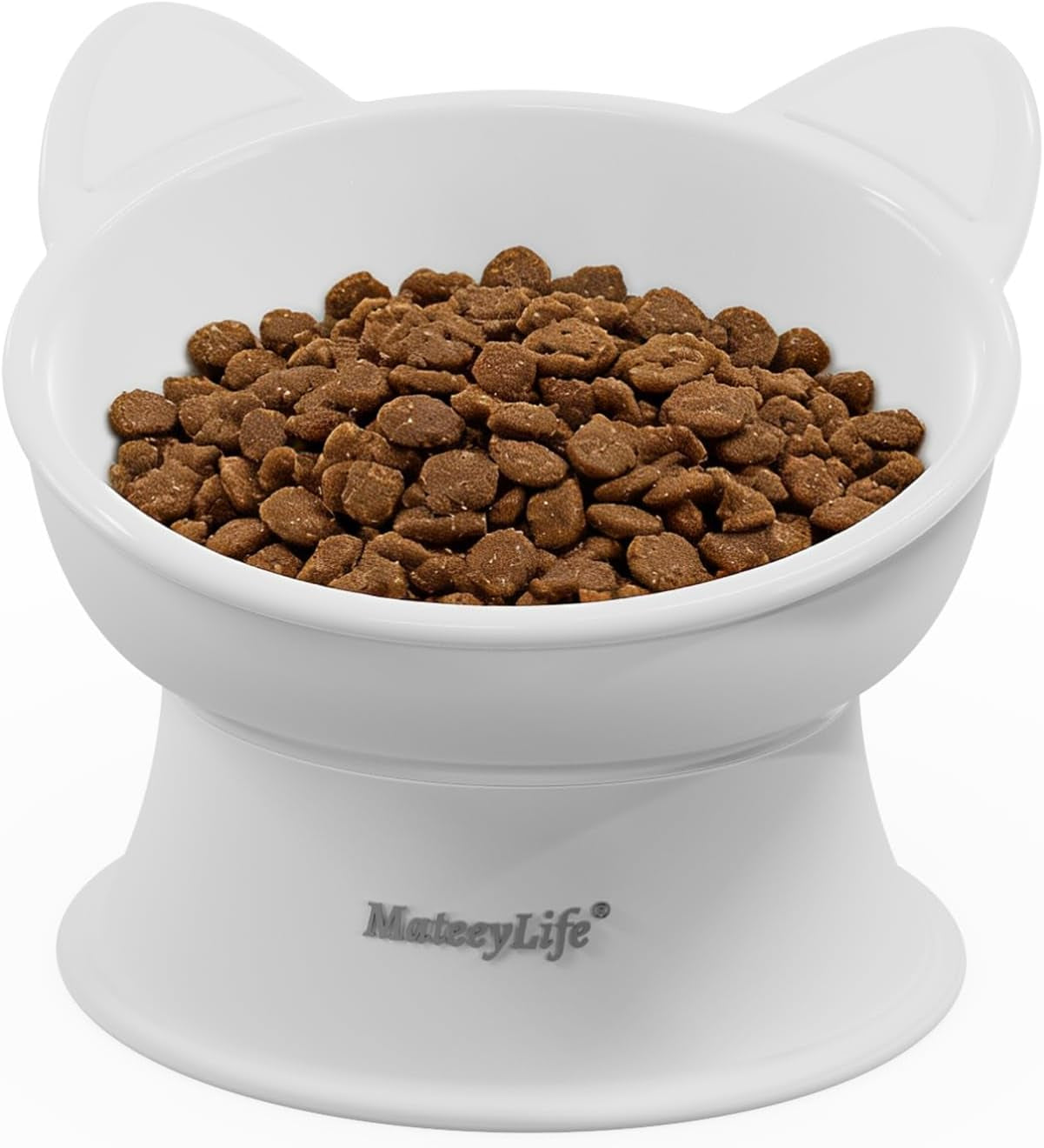 mateeylife-2-pack-elevated-cat-food-bowls-for-indoor-cats-kittens-raised-food-and-water-bowl-set-whisker-friendly-anti-vomit-feeding-pet-bowls-6-oz-each-dishwasher-safe-white-grey