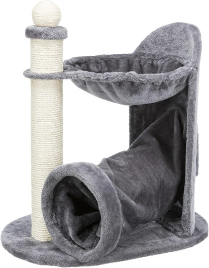 TRIXIE Baza Senior Cat Tree with Hammock and Steps | Scratching Posts | Cat Playground | Gray Medium10