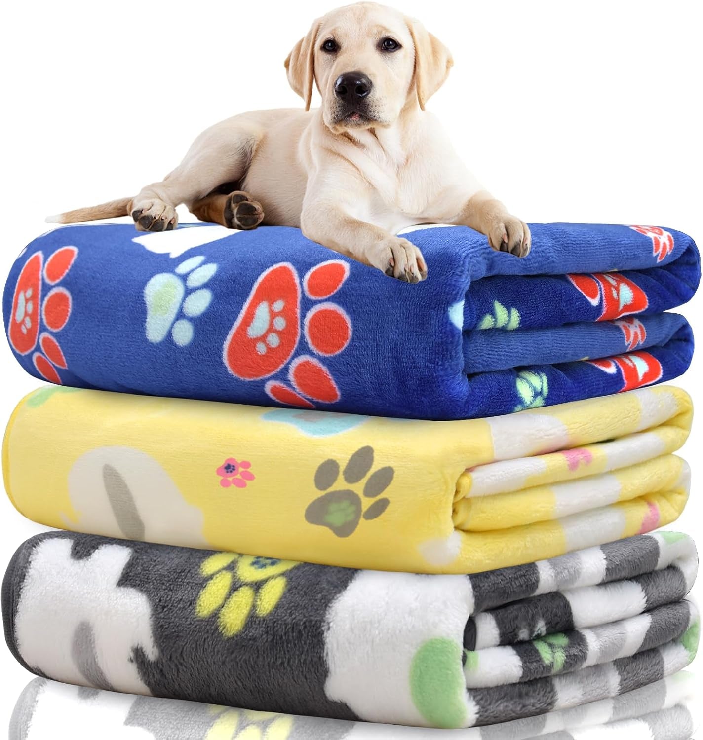 rezutan-dog-blankets-for-3-pack-large-medium-pet-cat-soft-fuzzy-washable-blanket-comfort-flannel-suitable-for-dogs-kennels-beds-sofas-furniture-gifts-puppy-essentials-41-x-31-inch-black