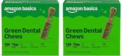 Amazon Basics Dental Dog Treats to Help Clean Teeth & Freshen Breath for Medium Dogs, Unflavored, per Pack: 36 Count, 2.25 Pounds (Previously Wag)10