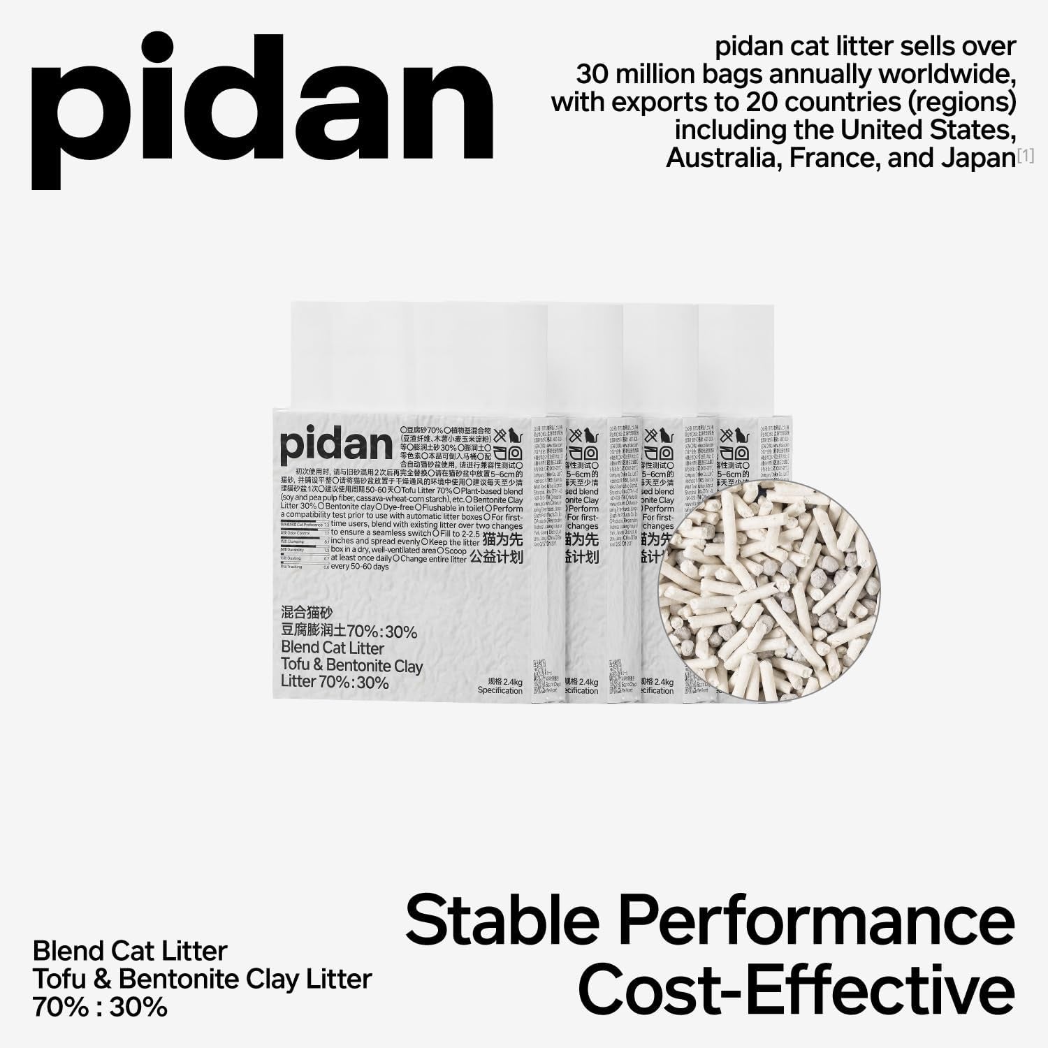 pidan-tofu-cat-litter-with-bentonite-clumping-mix-litter-plant-based-plant-based-litter-dust-free-less-scattering-ultra-absorbent-and-fast-drying-natural-ingredients-pea-dregs5-3lb-2bags