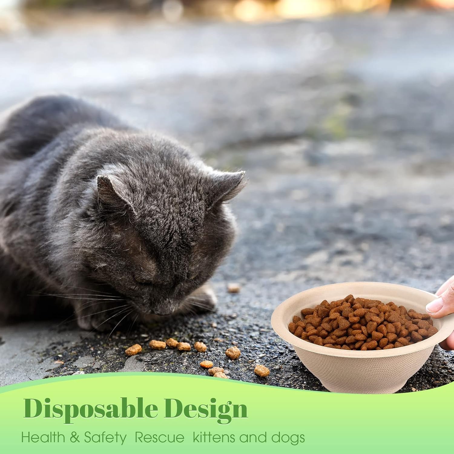 thenshop-200-pcs-biodegradable-disposable-pet-bowls-bulk-travel-paper-food-bowls-for-small-dogs-puppy-cat-food-dish-safe-container-for-outdoor-small-animal-feeding-and-watering-supplies8-oz